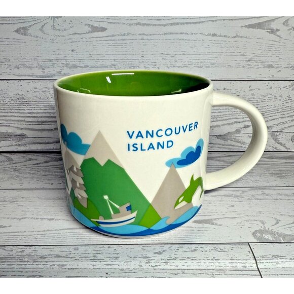 Starbucks Vancouver Island You Are Here Collection 2015 Coffee Mug 14oz - Picture 1 of 6